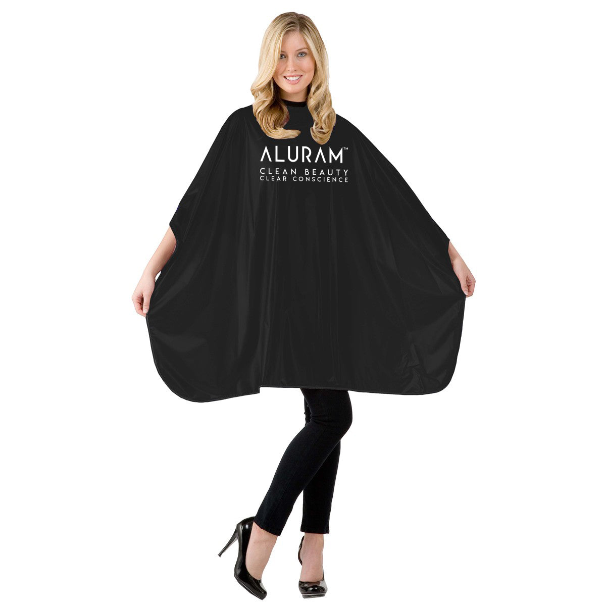 Water Resistant Black Cape with Logo